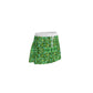 Yellow and green Abstract Drawstring Skirt