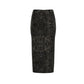 Black &Tan Denim pencil skirt