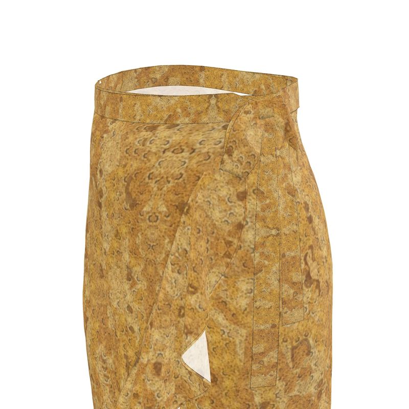 Golden Sands Flouncy Ruffled Skirt
