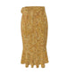 Golden Sands Flouncy Ruffled Skirt