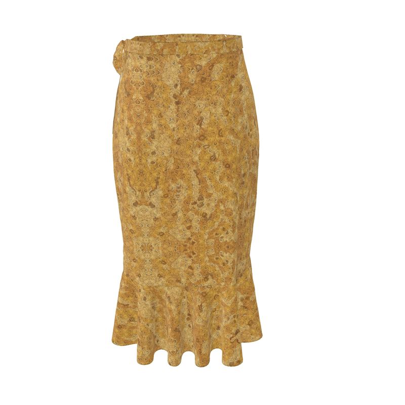 Golden Sands Flouncy Ruffled Skirt