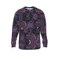 Poufs and Swirls Purple Sweatshirt