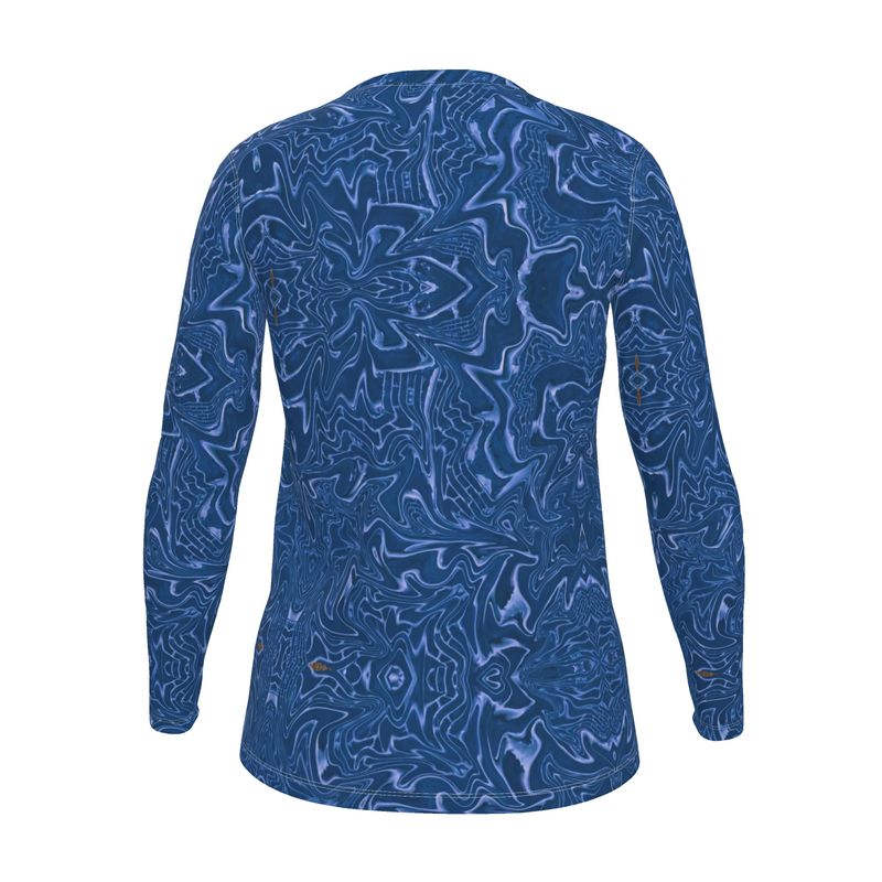 Blue Vibrations Long Sleeve Top