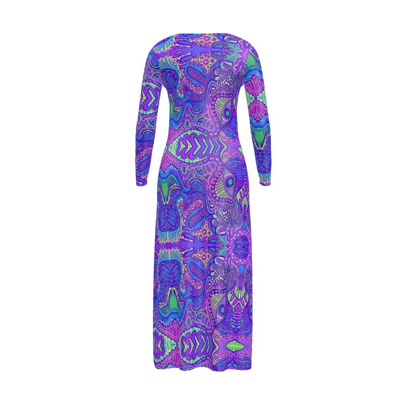 Abstract Designed Cardigan Sweater - Try our 3D Size Evaluation on this product!