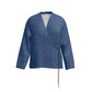 Blue electric waves wrap Blazer