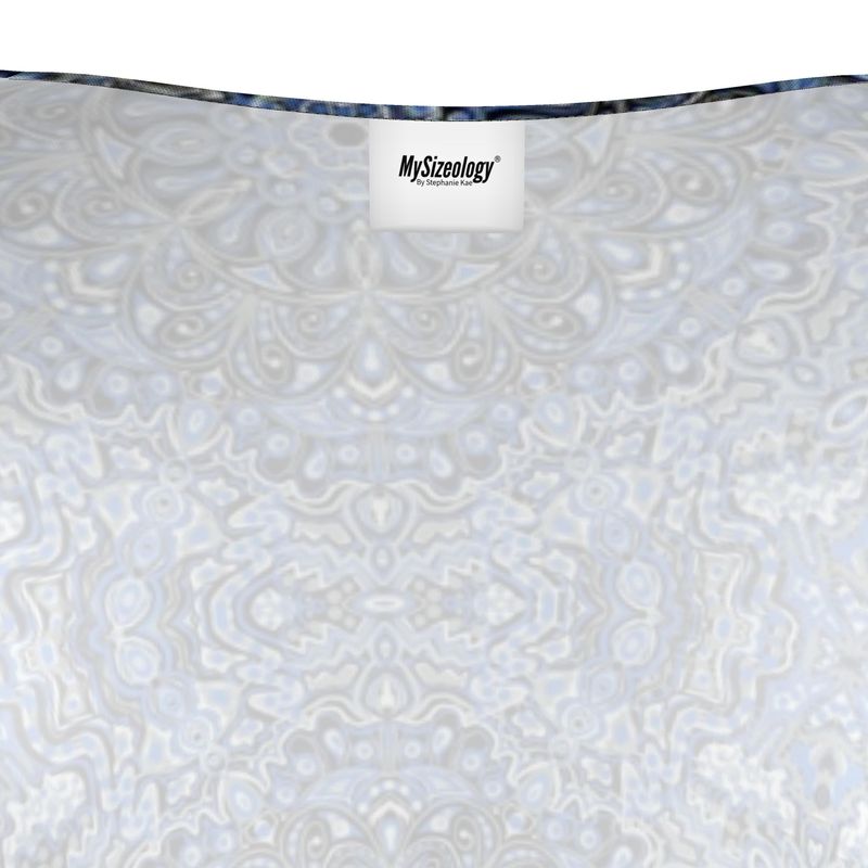 Blue and gray holiday sweater