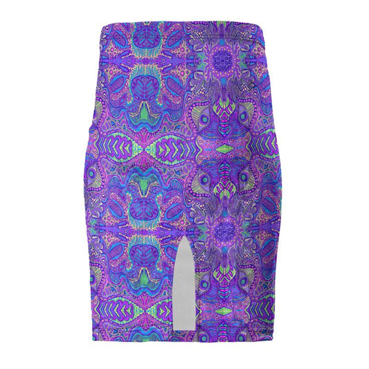 Purple Pathology Pencil skirt