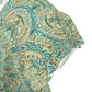 Minty Green Medalion Flounce wrap dress
