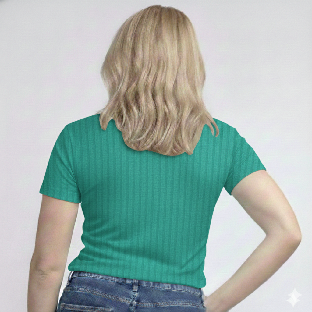 V-Neck Short Sleeve  Custom Sized T-shirt