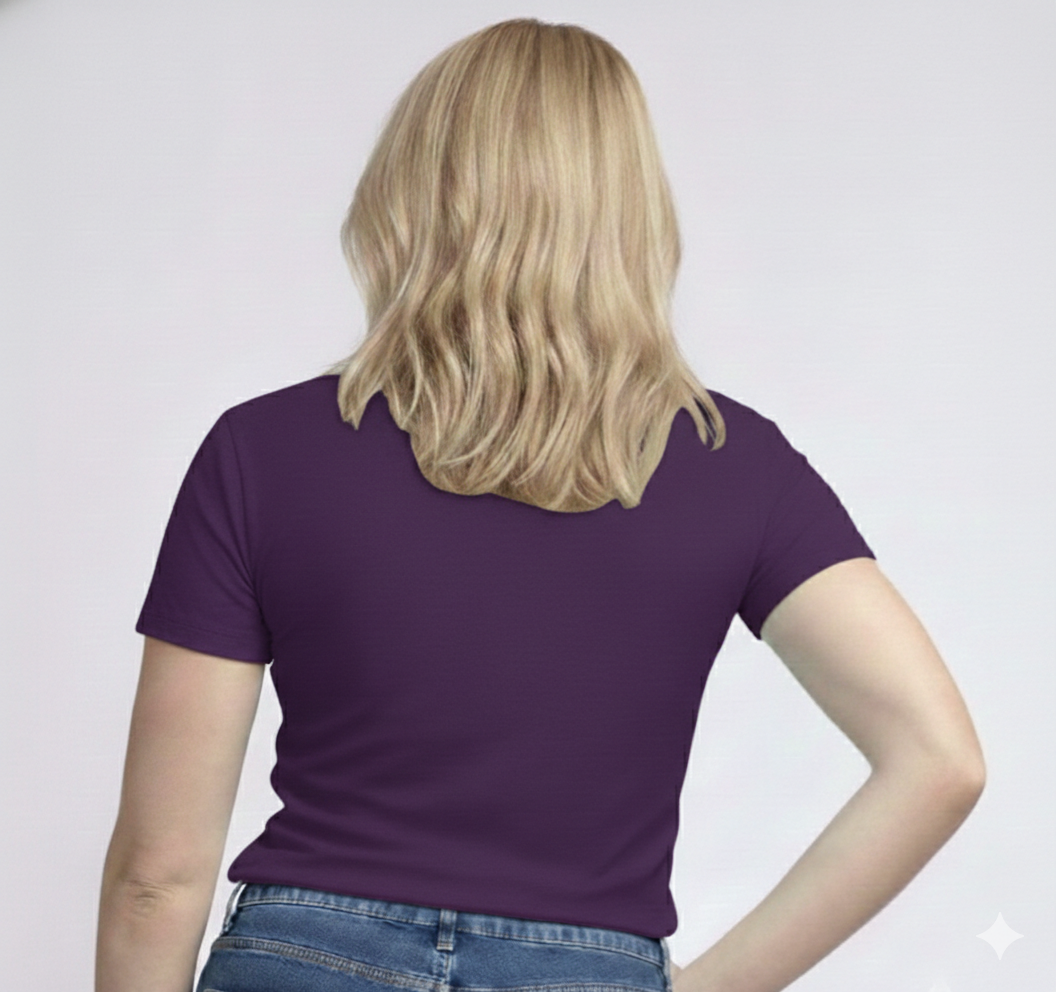 V-Neck Short Sleeve  Custom Sized T-shirt