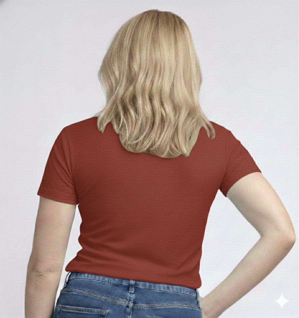 V-Neck Short Sleeve  Custom Sized T-shirt