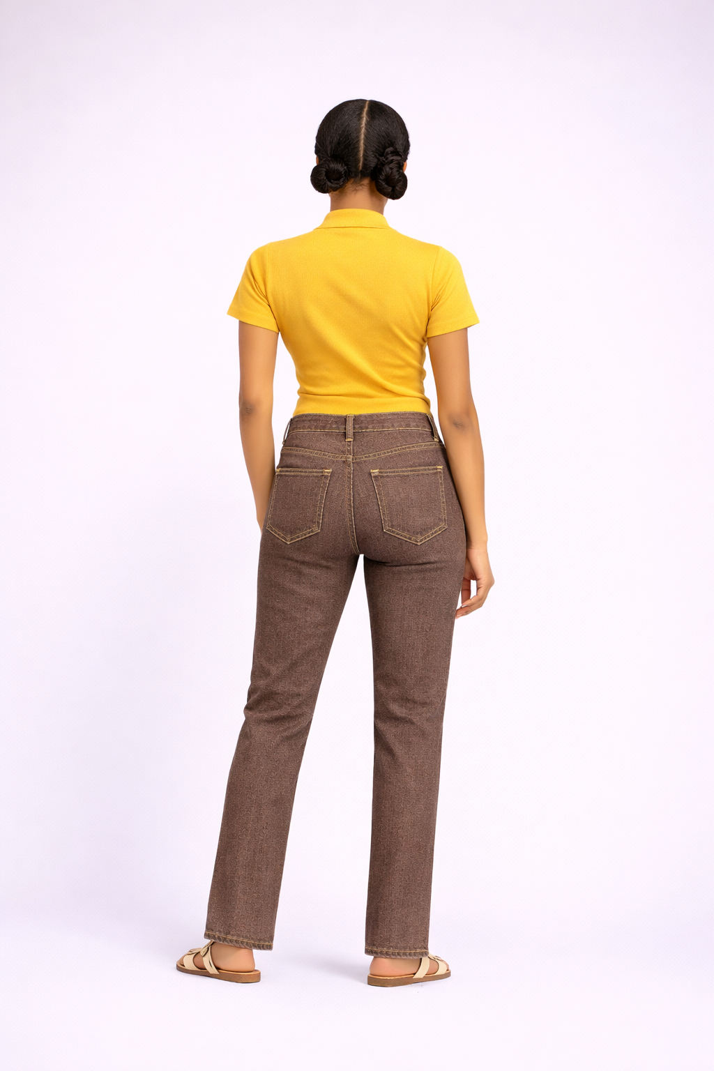 High Waist Straight Leg Jean