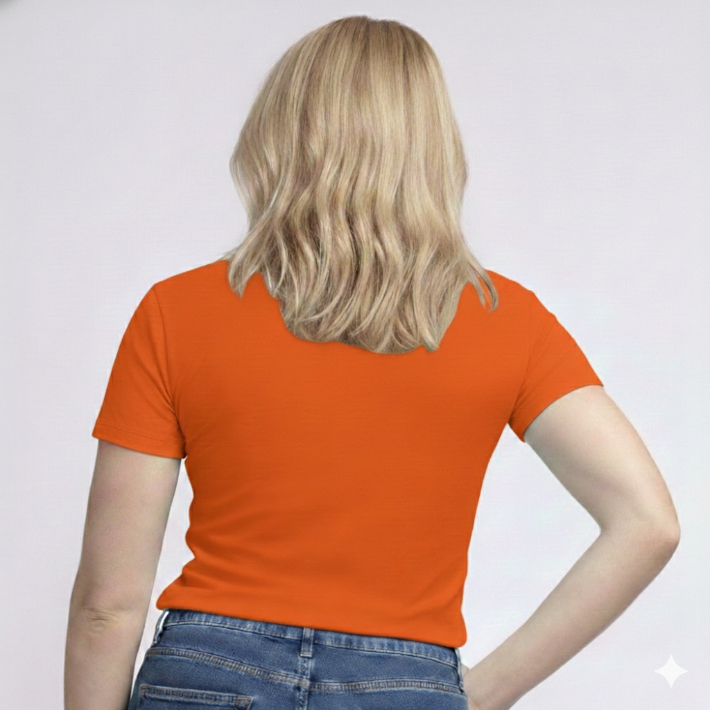 V-Neck Short Sleeve  Custom Sized T-shirt