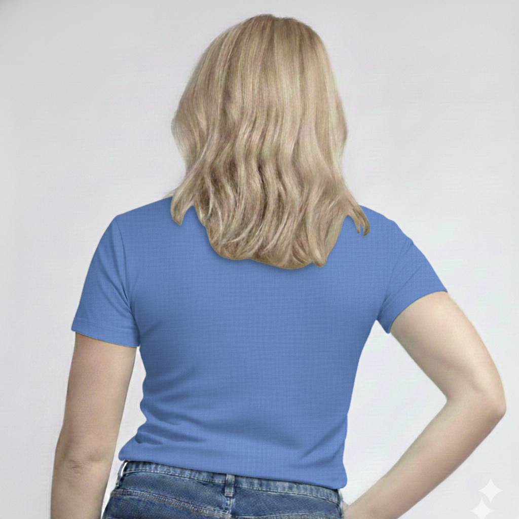 V-Neck Short Sleeve  Custom Sized T-shirt