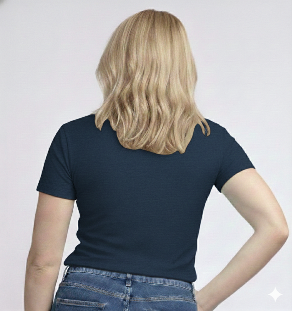 V-Neck Short Sleeve  Custom Sized T-shirt