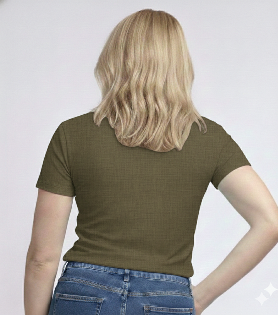 V-Neck Short Sleeve  Custom Sized T-shirt