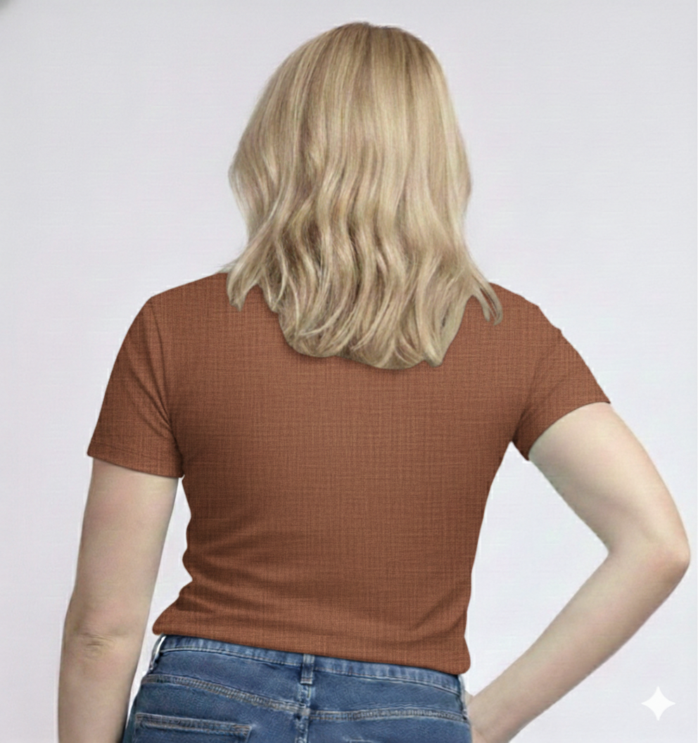 V-Neck Short Sleeve  Custom Sized T-shirt