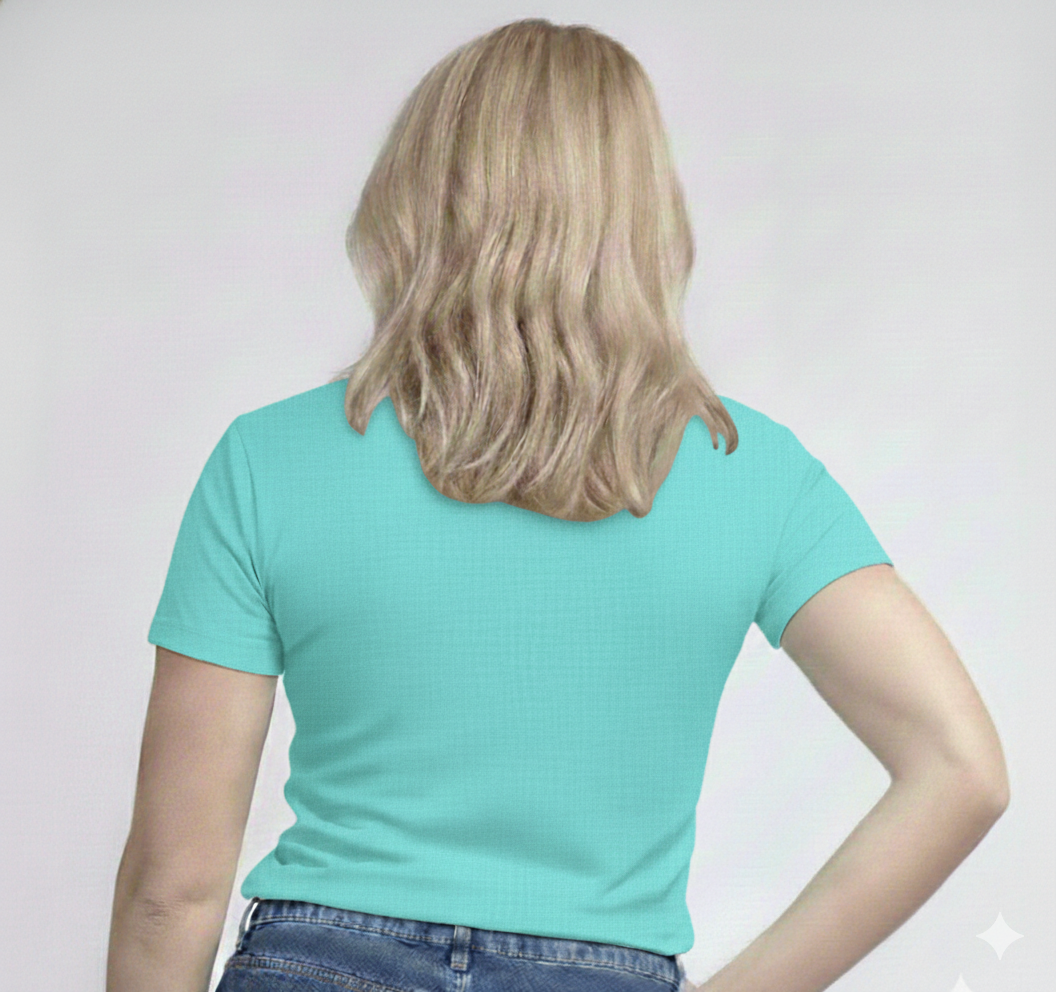 V-Neck Short Sleeve  Custom Sized T-shirt