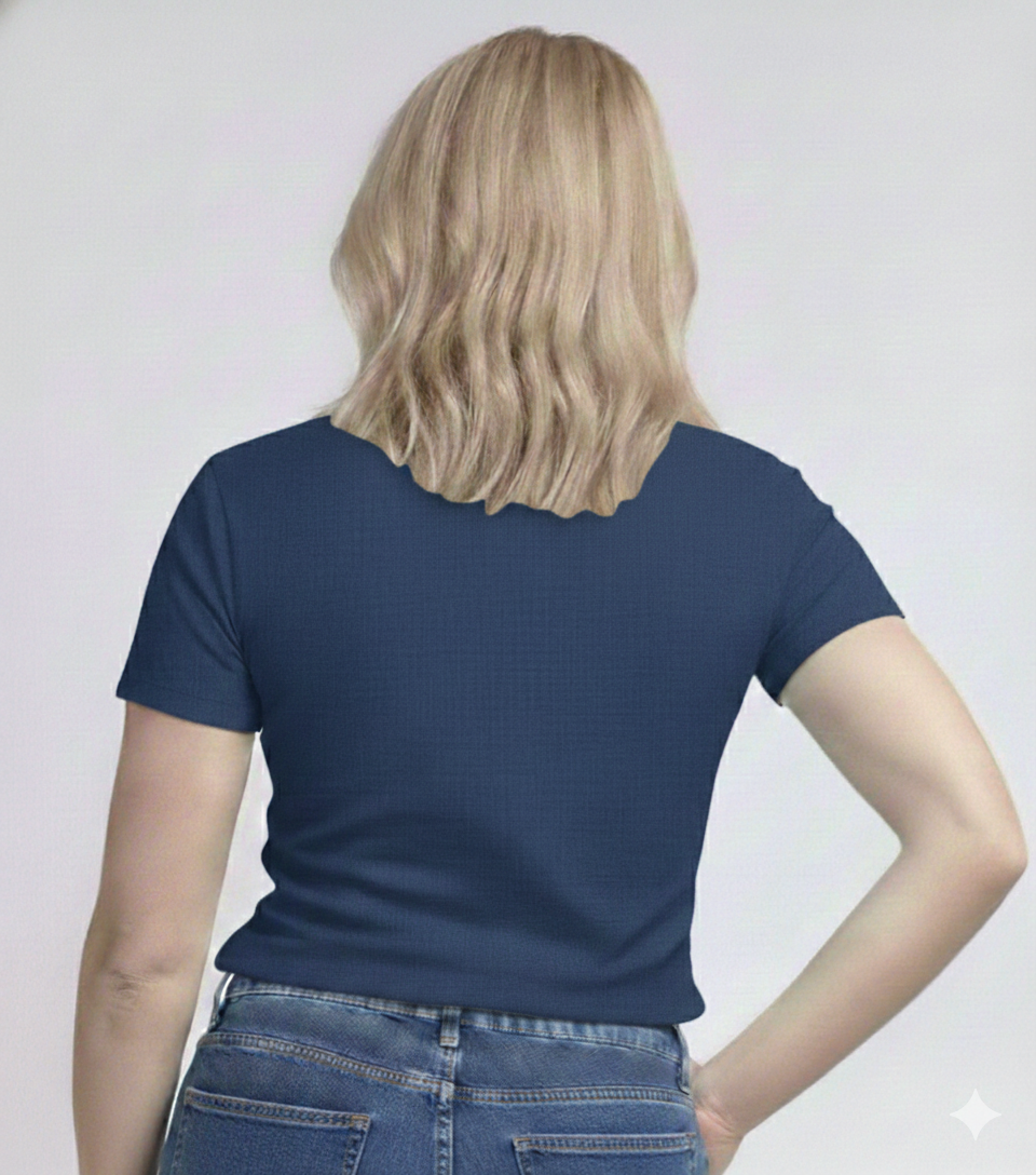 V-Neck Short Sleeve  Custom Sized T-shirt