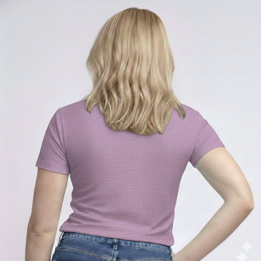 V-Neck Short Sleeve  Custom Sized T-shirt