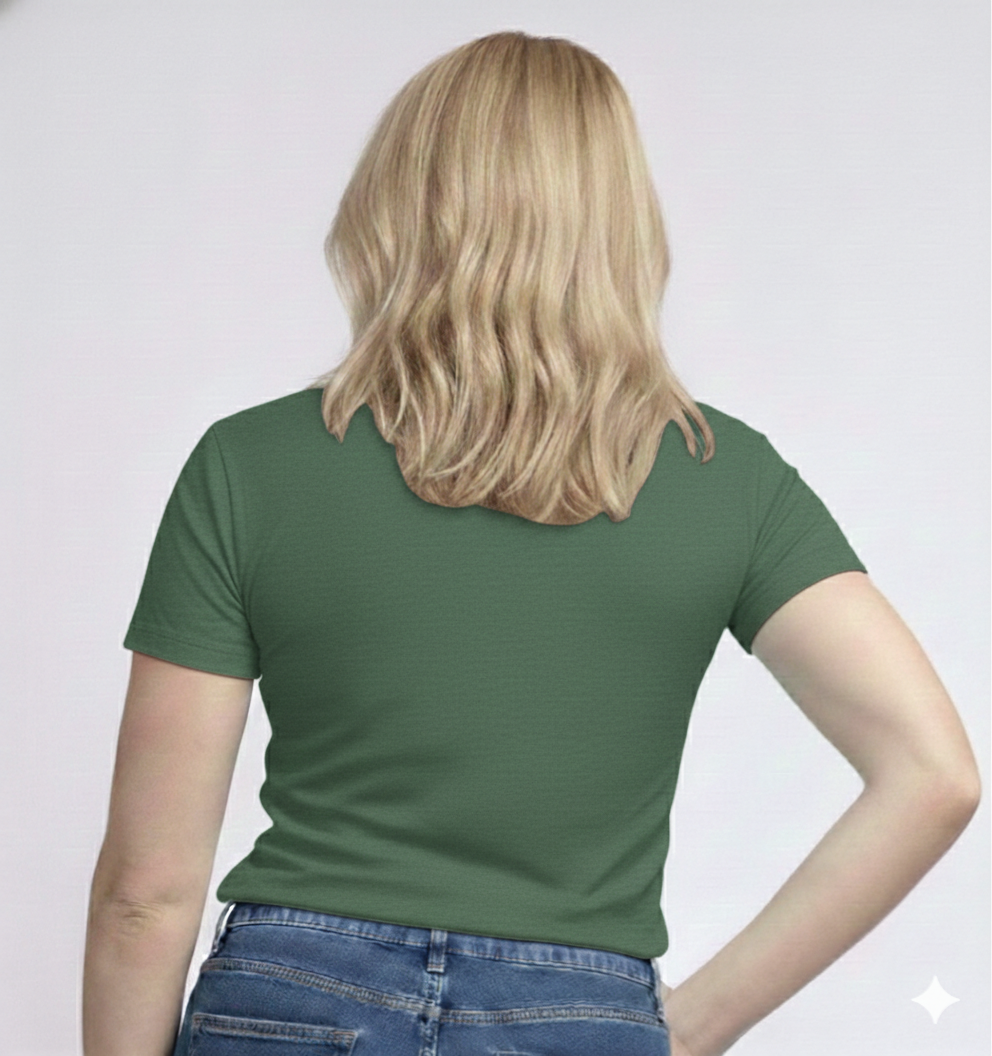 V-Neck Short Sleeve  Custom Sized T-shirt