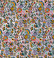 Vibrant Flowers on Painted Background Textile Surface Pattern Design
