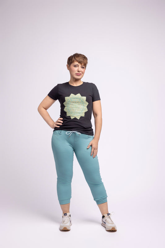 Ashlina's Elastic waist Crop Super soft & comfy pants - Made-to-Measure