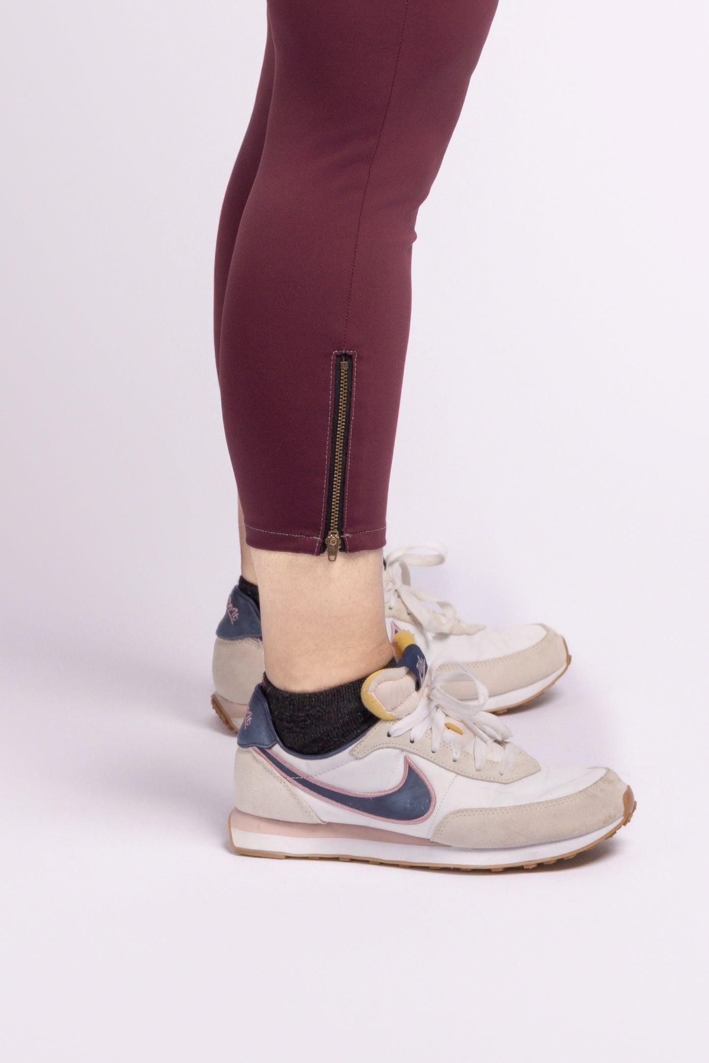 Ashlina's Elastic waist zipper Crop Super soft & comfy pants - Made-to-Measure