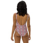 Wilma's womans One-Piece Swimsuit - White Rainbow Kaliedoscope