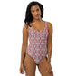 Wilma's womans One-Piece Swimsuit - White Rainbow Kaliedoscope