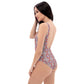 Wilma's womans One-Piece Swimsuit - White Rainbow Kaliedoscope