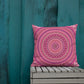 Pink Mandala Series, Pink Mandala Premium Pillow