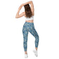 inspiration Jubilee Blue Crossover leggings with large side pockets