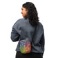 Unikitty Utility crossbody bag- White Rainbow Kaliedoscope