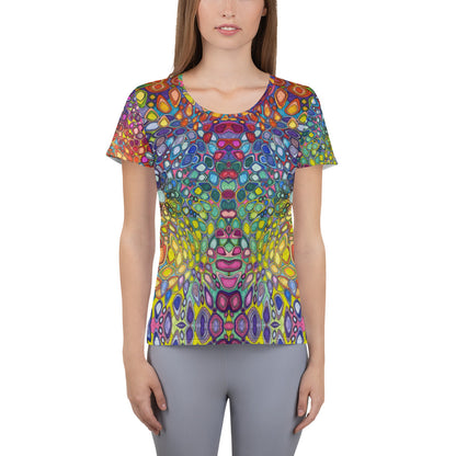 Radiant rotation Women's Athletic T-shirt