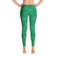 Leggings for women, Work to Workout Clothes, Green Hashtag Yoga Pants for women Athleisure