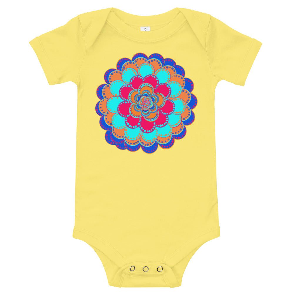 Unique Baby clothes Onsie T-shirt Flower Mandala Cute Baby Clothes
