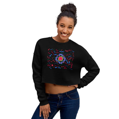 Love & Butterflies Crop Sweatshirt Women Ladies Girl Mandala