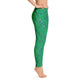 Leggings for women, Work to Workout Clothes, Green Hashtag Yoga Pants for women Athleisure