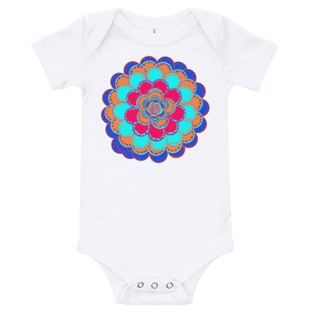 Unique Baby clothes Onsie T-shirt Flower Mandala Cute Baby Clothes