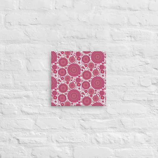 Pink Mandala Pattern  on Thin canvas, Pnk Mandala Series
