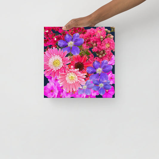 Flower Collage Thin canvas