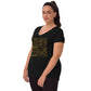 Mom in multiple languages gold Mother’s Day Women’s recycled v-neck t-shirt