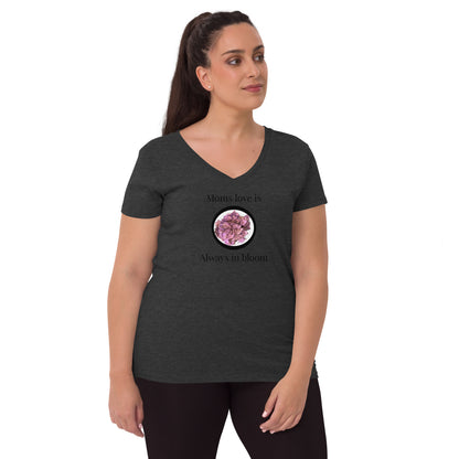 Moms love is always in bloom for Mother’s Day Women’s recycled v-neck t-shirt