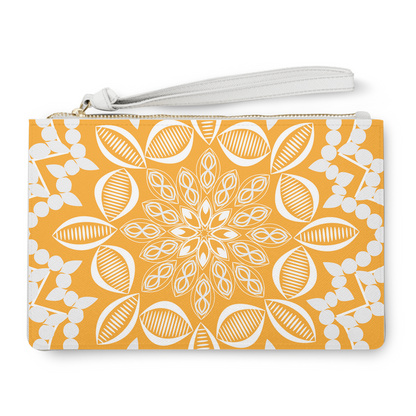 Mustard Mandala Clutch Bags
