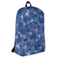 Navt Floral on Blue Backpack