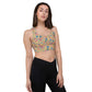 Lilly Longline sports bra, Mustard Paisley