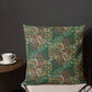 Scrolls Ovals deep green Premium Pillow