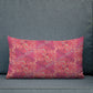 Scrolls in Ovals pink Premium Pillow