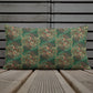 Scrolls Ovals deep green Premium Pillow